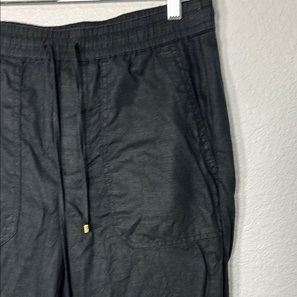Linen Lauren Ralph Lauren Black Cropped Pants Size 2 - Picture 2 of 6